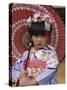 Girl Dressed in Kimono, Shichi-Go-San Festival (Festival for Three, Five, Seven Year Old Children)-null-Stretched Canvas