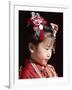 Girl Dressed in Kimono, Shichi-Go-San Festival (Festival for Three, Five, Seven Year Old Children)-null-Framed Photographic Print