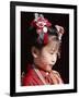 Girl Dressed in Kimono, Shichi-Go-San Festival (Festival for Three, Five, Seven Year Old Children)-null-Framed Photographic Print