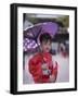 Girl Dressed in Kimono, Shichi-Go-San Festival (Festival for Three, Five, Seven Year Old Children)-null-Framed Photographic Print