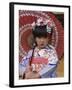 Girl Dressed in Kimono, Shichi-Go-San Festival (Festival for Three, Five, Seven Year Old Children)-null-Framed Photographic Print