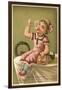 Girl Drinking Champagne-null-Framed Giclee Print