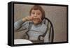 Girl Eating a Chicken Drumstick-William P. Gottlieb-Framed Stretched Canvas