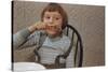 Girl Eating a Chicken Drumstick-William P. Gottlieb-Stretched Canvas