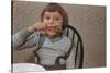 Girl Eating a Chicken Drumstick-William P. Gottlieb-Stretched Canvas