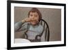 Girl Eating a Chicken Drumstick-William P. Gottlieb-Framed Photographic Print