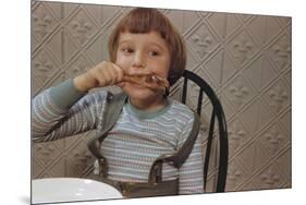 Girl Eating a Chicken Drumstick-William P. Gottlieb-Mounted Photographic Print