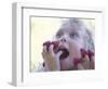 Girl Eating Raspberries, Bellingham, Washington, USA-Steve Satushek-Framed Photographic Print