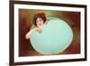 Girl Emerging from Cracked Egg-null-Framed Premium Giclee Print