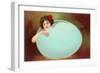 Girl Emerging from Cracked Egg-null-Framed Art Print