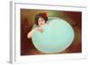 Girl Emerging from Cracked Egg-null-Framed Art Print