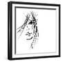 Girl Face Symbols-Irina QQQ-Framed Premium Giclee Print
