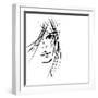 Girl Face Symbols-Irina QQQ-Framed Premium Giclee Print