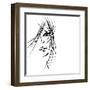 Girl Face Symbols-Irina QQQ-Framed Art Print