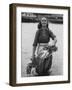 Girl Farm Worker Washing Turnips from River, on Collective Farm-Paul Schutzer-Framed Photographic Print