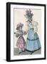 Girl Fashions 1828-null-Framed Art Print