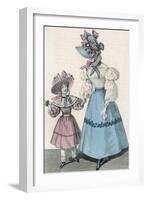 Girl Fashions 1828-null-Framed Art Print