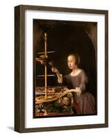 Girl Feeding a Parrot-Pieter Van Steenwyck-Framed Giclee Print