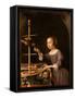 Girl Feeding a Parrot-Pieter Van Steenwyck-Framed Stretched Canvas