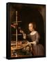 Girl Feeding a Parrot-Pieter Van Steenwyck-Framed Stretched Canvas