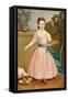 Girl Feeding Chickens, C.1811-20-null-Framed Stretched Canvas