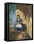 Girl; Fillette, 1872-3-Paul Cézanne-Framed Stretched Canvas