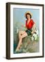 Girl Fishing-Walt Otto-Framed Art Print