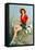 Girl Fishing-Walt Otto-Framed Stretched Canvas