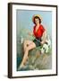 Girl Fishing-Walt Otto-Framed Art Print