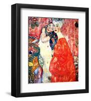 Girl Friends-Gustav Klimt-Framed Giclee Print