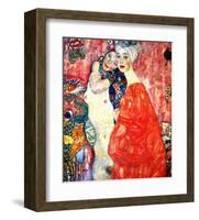 Girl Friends-Gustav Klimt-Framed Giclee Print