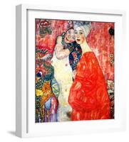 Girl Friends-Gustav Klimt-Framed Giclee Print