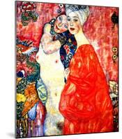 Girl Friends-Gustav Klimt-Mounted Giclee Print