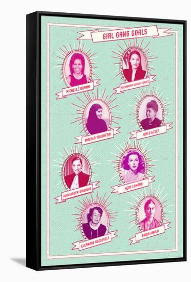 Girl Gang Goals-null-Framed Stretched Canvas