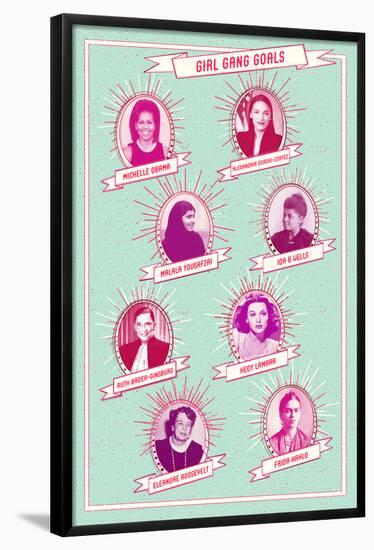 Girl Gang Goals-null-Framed Poster