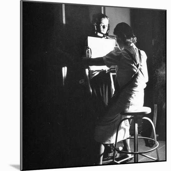Girl Getting an X-Ray at the Irvington Home for Rheumatic Fever-Hansel Mieth-Mounted Photographic Print