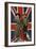 Girl Guide and Boy Scout Saluting in Front of the Union Flag-null-Framed Photographic Print