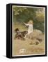 Girl Haymaking 1889-Helena J Maguire-Framed Stretched Canvas