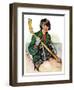 "Girl Hockey Player,"January 22, 1927-Ellen Pyle-Framed Giclee Print