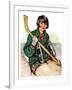 "Girl Hockey Player,"January 22, 1927-Ellen Pyle-Framed Giclee Print