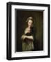 Girl Holding a Cat-Philippe Mercier-Framed Giclee Print