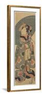 Girl Holding a Copybook, January 1843-Utagawa Kunisada-Framed Giclee Print