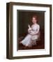 Girl Holding a Doll-James Peale-Framed Art Print