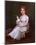 Girl Holding a Doll-James Peale-Mounted Art Print