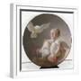 Girl Holding a Dove-Jean-Honoré Fragonard-Framed Giclee Print