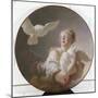 Girl Holding a Dove-Jean-Honoré Fragonard-Mounted Giclee Print