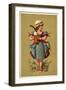 Girl Holding a Large Glass of Beer-null-Framed Giclee Print