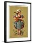 Girl Holding a Large Glass of Beer-null-Framed Giclee Print