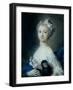 Girl Holding a Monkey-Carriera Rosalba-Framed Giclee Print