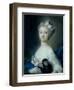 Girl Holding a Monkey-Carriera Rosalba-Framed Giclee Print